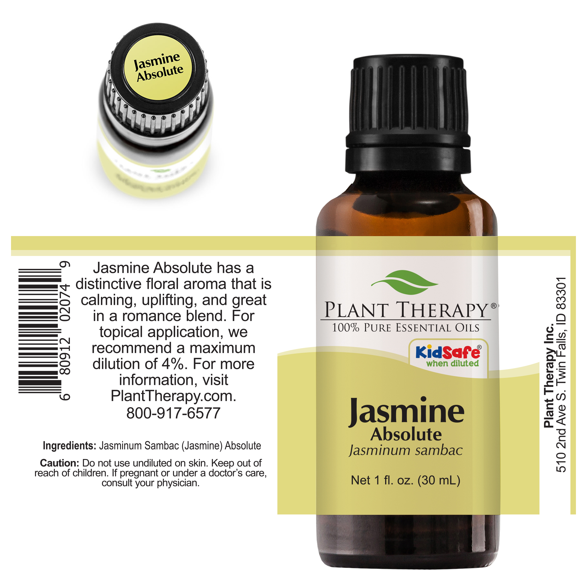 Plant Therapy Jasmine Absolute Essential Oil 100 Pure, Undiluted eBay